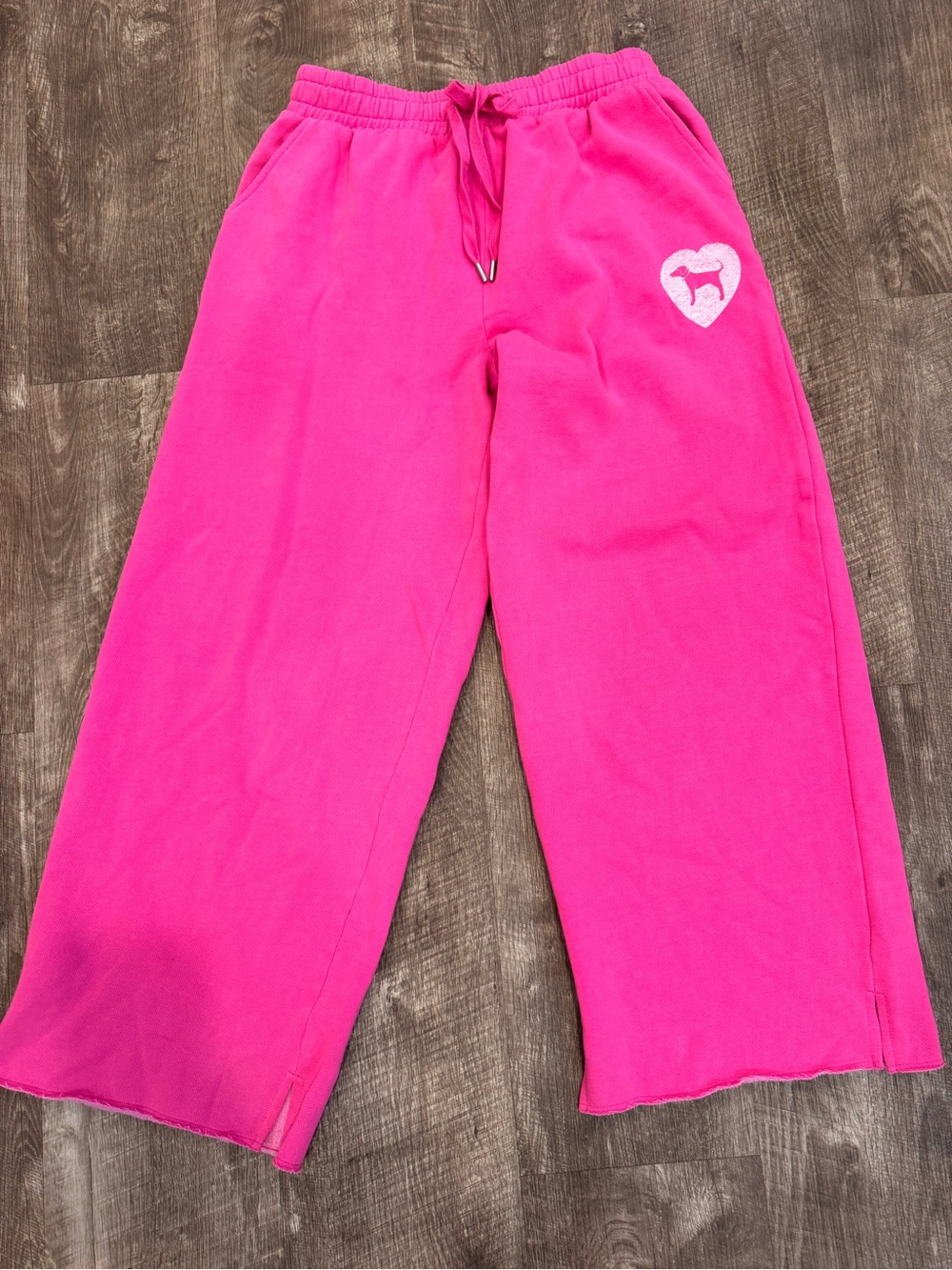 Victoria's Secret PINK Hot Pink Fleece-Lined Sweatpants